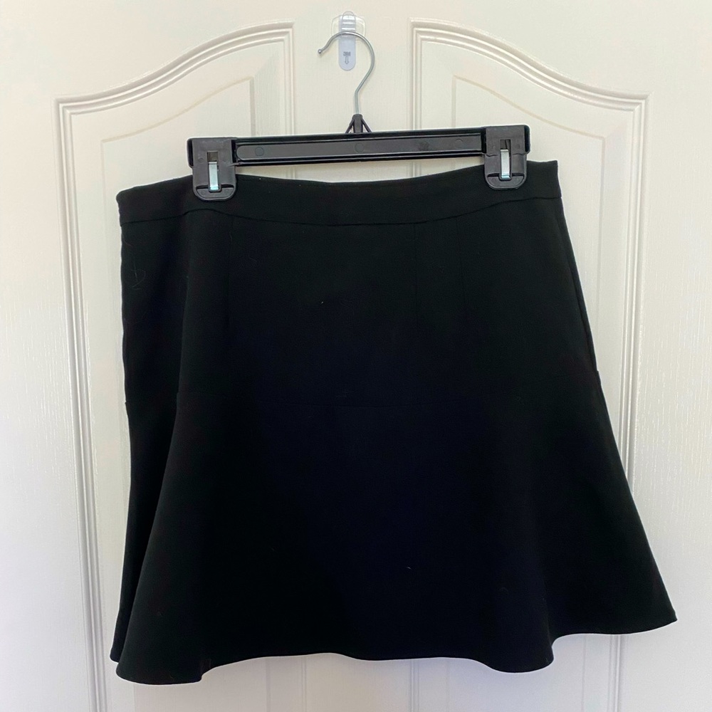 Loft Ruffle Hem Skater Style Mini Skirt